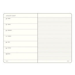 Planner Weekly Planner & Notebook 2027 A6 Black in the group Paper & Pads / Planners / 12-Month Planners at Pen Store (137505)