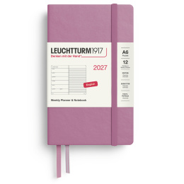 Planner Weekly Planner & Notebook 2027 A6 Dusty Rose in the group Paper & Pads / Planners / 12-Month Planners at Pen Store (137506)
