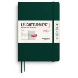Planner Weekly Planner & Notebook 2026 A5 Forest Green in the group Paper & Pads / Planners / 12-Month Planners at Pen Store (137521)