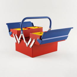 Toolbox Atena Blue/Red in the group Hobby & Creativity / Organize / Storage  at Pen Store (137551)