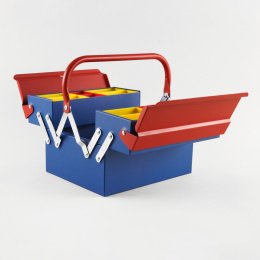 Toolbox Atena Blue/Red in the group Hobby & Creativity / Organize / Storage  at Pen Store (137551)