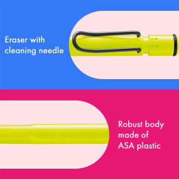 Safari Mechanical Pencil 0.5 Neon Yellow in the group Pens / Writing / Mechanical Pencils at Pen Store (137582)