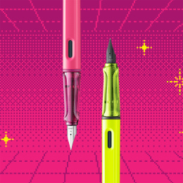 Safari Fountain Pen Neon Pink in the group Pens / Fine Writing / Fountain Pens at Pen Store (137583_r)