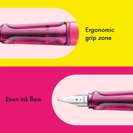 Safari Fountain Pen Neon Pink in the group Pens / Fine Writing / Fountain Pens at Pen Store (137583_r)