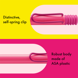 Safari Ballpoint pen Neon Pink in the group Pens / Fine Writing / Ballpoint Pens at Pen Store (137586)