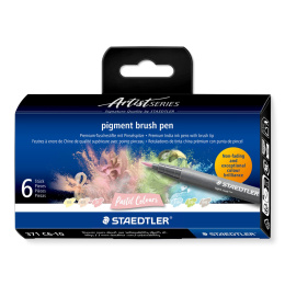 Pigment Arts Brush Pen set of 6 Pastel in the group Pens / Artist Pens / Brush Pens at Pen Store (137611)