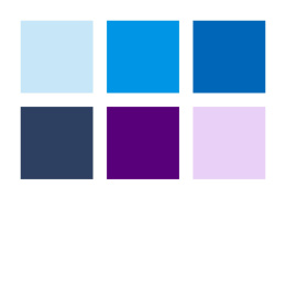 Pigment Arts Brush Pen set of 6 Blue/Violet in the group Pens / Artist Pens / Brush Pens at Pen Store (137612)