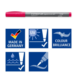 Pigment Arts Brush Pen set of 6 Grey/Caramel in the group Pens / Artist Pens / Brush Pens at Pen Store (137614)