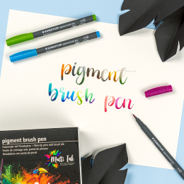Pigment Arts Brush Pen set of 6 Basic in the group Product series / Staedtler Artist Series at Pen Store (137619)