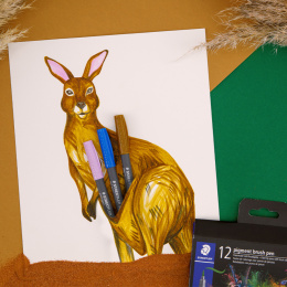Pigment Arts Brush Pen set of 12 Nature in the group Pens / Artist Pens / Brush Pens at Pen Store (137622)