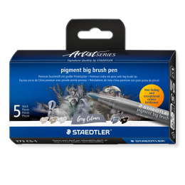 Pigment Arts Big Brush Pen set of 5 Grey in the group Pens / Artist Pens / Brush Pens at Pen Store (137629)