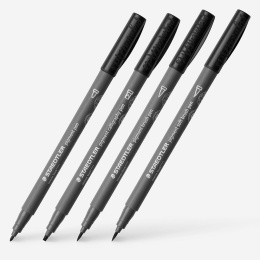 Pigment Arts Intense Black set of 4 in the group Pens / Artist Pens / Felt Tip Pens at Pen Store (137634)