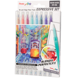 Brush Sign Pen Twin Expressive Set in the group Pens / Artist Pens / Brush Pens at Pen Store (137668)