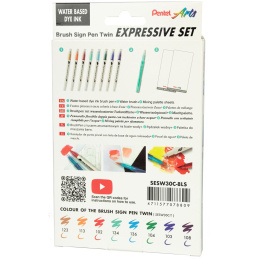 Brush Sign Pen Twin Expressive Set in the group Pens / Artist Pens / Brush Pens at Pen Store (137668)