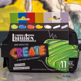 Acrylic paint Basics Mixed Media Set 5x22 ml in the group Art Supplies / Artist colours / Acrylic Paint at Pen Store (137827)