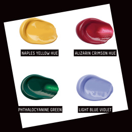 Acrylic Paint Basics Gem Theory Set 4 x 118 ml in the group Art Supplies / Artist colours / Acrylic Paint at Pen Store (137832)
