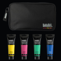 Acrylic Paint Basics Illuminated Brights Set 4 x 118 ml in the group Art Supplies / Artist colours / Acrylic Paint at Pen Store (137833)