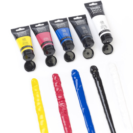 Basics Acrylic Paint Set 4x75 ml + 1x118 ml in the group Art Supplies / Artist colours / Acrylic Paint at Pen Store (137838)