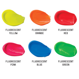 Acrylic paint Fluorescent Set Tubes 6x22 ml in the group Art Supplies / Artist colours / Acrylic Paint at Pen Store (137839)