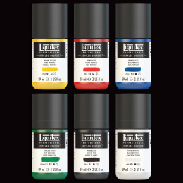 Gouache Paint Primaries Set 6x59 ml in the group Art Supplies / Artist colours /  Gouache at Pen Store (137843)
