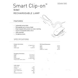 Smart Clip-on Sky Blue in the group Hobby & Creativity / Hobby Accessories / Artist Lamps at Pen Store (137932)