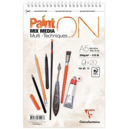 Paint'ON Multi-Technique Spiral Pad A5 in the group Paper & Pads / Artist Pads & Paper / Mixed Media Pads at Pen Store (137965)
