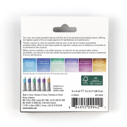 Professional Watercolour 5 ml Tubes Granualation 6-set in the group Art Supplies / Artist colours / Watercolour Paint / Watercolour in tube at Pen Store (138001)