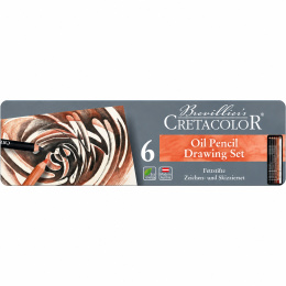 Oil Pencils Set of 6 in the group Pens / Artist Pens / Sketching pencils at Pen Store (138028)