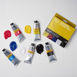 Galeria Acrylic paint 5x60ml Process set in the group Art Supplies / Artist colours / Acrylic Paint at Pen Store (138041)