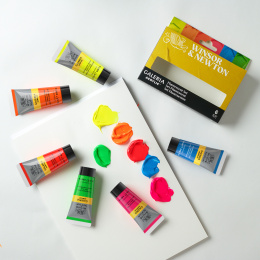 Galeria Acrylic paint 6x20ml Fluo set in the group Art Supplies / Artist colours / Acrylic Paint at Pen Store (138042)