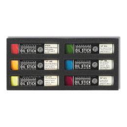 Oil Stick Mini 6-set Bicoloured apple in the group Art Supplies / Crayons & Graphite / Oil sticks at Pen Store (138059)