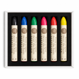 Oil Pastel Fluorescent colors 5ml 6-set in the group Art Supplies / Artist colours / Pastels / Oil pastels at Pen Store (138063)