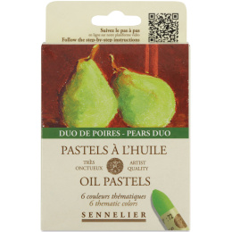 Oil Pastel Pears Duo 5 ml 6-set in the group Art Supplies / Artist colours / Pastels / Oil pastels at Pen Store (138064)