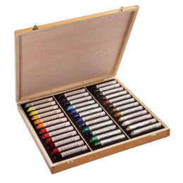 Oil Stick Wooden Box 36-set in the group Art Supplies / Crayons & Graphite / Oil sticks at Pen Store (138095)