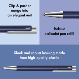 Logo M+ Dark Dusk Ballpoint in the group Pens / Fine Writing / Ballpoint Pens at Pen Store (138238)