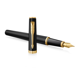 Meridian Matte Black/Chrome Fountain Pen  in the group Pens / Fine Writing / Fountain Pens at Pen Store (138295_r)