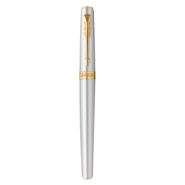 Meridian Chrome/Gold Fountain Pen  in the group Pens / Fine Writing / Fountain Pens at Pen Store (138303_r)