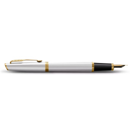 Meridian Chrome/Gold Fountain Pen  in the group Pens / Fine Writing / Fountain Pens at Pen Store (138303_r)
