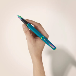 Meridian Teal/Rainbow Fountain Pen  in the group Pens / Fine Writing / Luxury pens at Pen Store (138327_r)