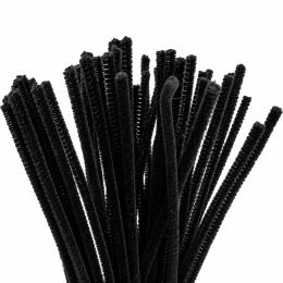 Chenille 30 cm 25-pack Black in the group Hobby & Creativity / Create / Chenille at Pen Store (138371)