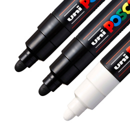 PC-7M Black/White - Set of 3 in the group Pens / Artist Pens / Illustration Markers at Pen Store (poscaPC7M_set)