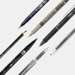 Sample kit Black in the group Pens / Artist Pens at Pen Store (sample03_set)